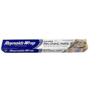 Reynolds Wrap Non-Stick Pan Lining Paper One Side Parchment Foil 90 Percent READ